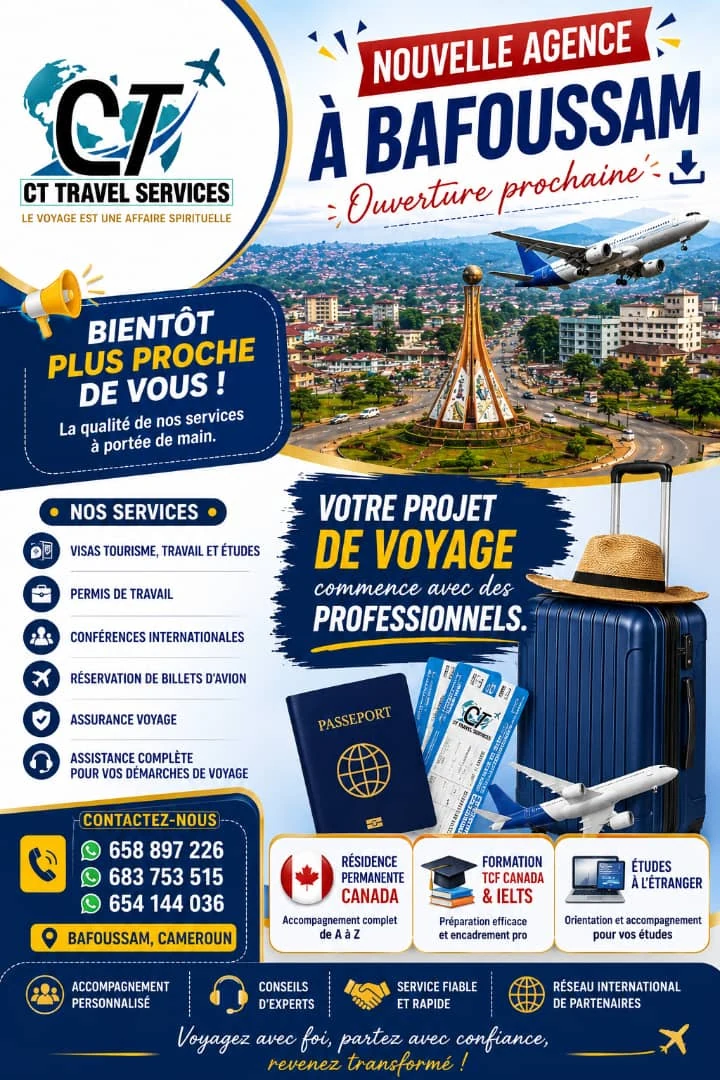 Annonce de l’ouverture prochaine d’une agence CT Travel Services à Bafoussam